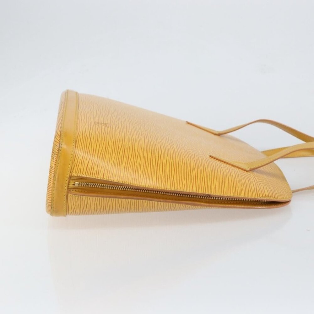 Authentic LOUIS VUITTON Epi Lussac Shoulder Bag Yellow M52289 LV - Picture 10 of 16